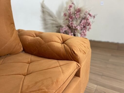 Sofá 3 lugares Berlim 2.00m - Terracota Veludo - Imagem 2