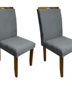 Conjunto Cadeiras Califórnia 2 unidades - Cinamomo/Cinza