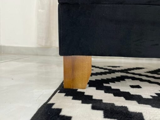 Sofá Cama Arpoador 1.85m - Preto Veludão - Imagem 4