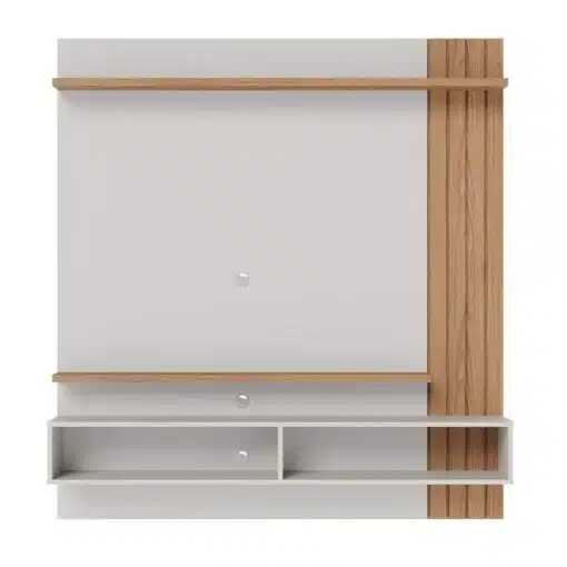 Home Suspenso Juriti Larg. 1.50m para TV até 65 Polegadas Off White/Freijó Colibri - Imagem 2