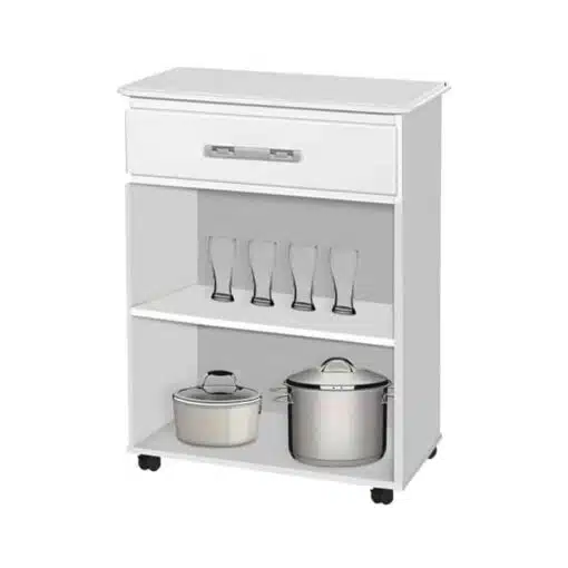 Balcão para Cozinha Napoli Branco Passe bem - Imagem 2
