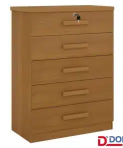 Cômoda Ipanema Cinamomo 5 Gavetas Larg. 0.85m - D Doro