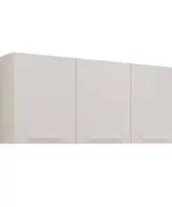 Armário de Cozinha Aéreo New Valência Triplo 1,20m - Branco