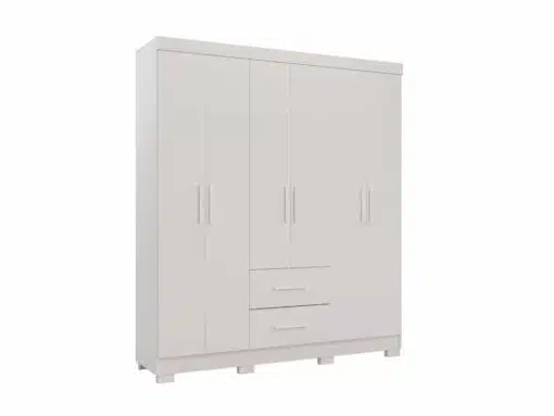 Guarda-Roupa Estrela 6 portas - Branco - Imagem 2