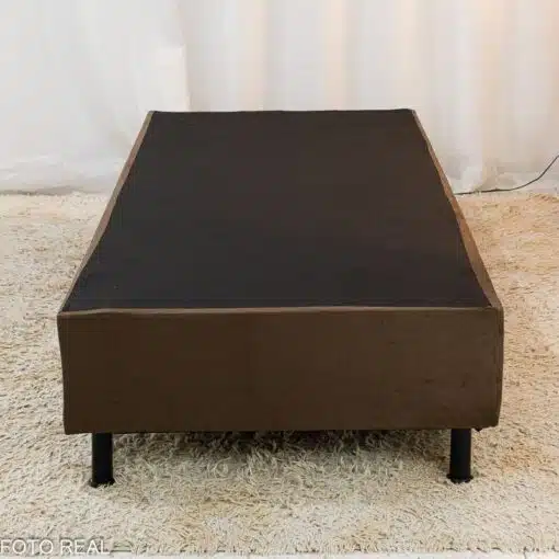Box Solteiro Sued Marrom 88x188x37 - Nosso Sonho - Imagem 2
