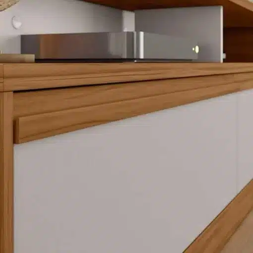Home NT 1295 com Detalhe Ripado Freijó-Off Larg. 1.83m - Notável - Imagem 4