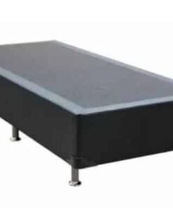 Base Box Silmer Solteiro Corino Preto - 88x188x26