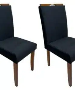Conjunto Cadeiras Califórnia 2 unidades - Cinamomo/Preto