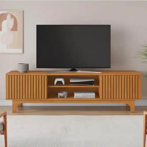 Rack Triunfo Cinamomo Ripado TV até 70 Polegadas Larg. 2.00m - JCM