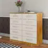 Cômoda 10 gavetas com chave Ref.: 06 - Cinamomo/Off white