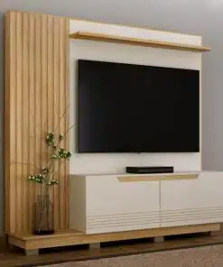 Home Santiago Off/Cinamomo Ripado TV até 80 Polegadas Larg. 2.00m - Valdemoveis