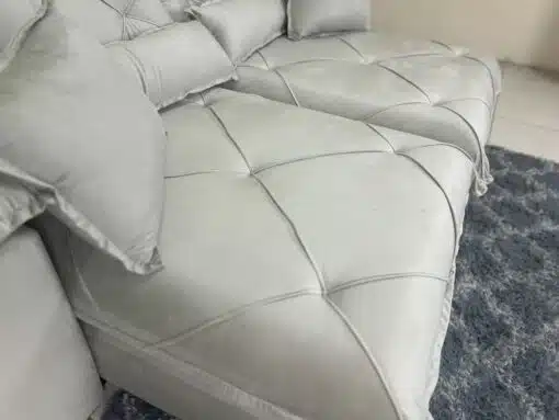 Sofá Retrátil e Reclinável Eros 2.50m - Bege Veludo - Imagem 6