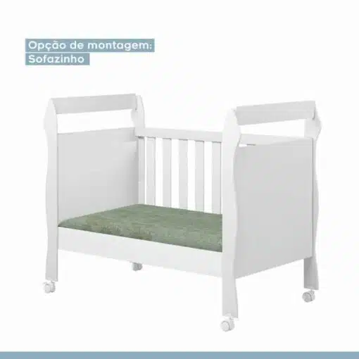 Berço e Mini Cama Americano Soninho 3 em 1 - Branco - Imagem 3