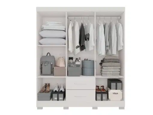 Guarda-Roupa Estrela 6 portas - Branco - Imagem 3