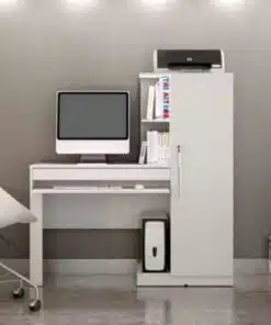Escrivaninha Office 1 porta 1 gaveta - Branco