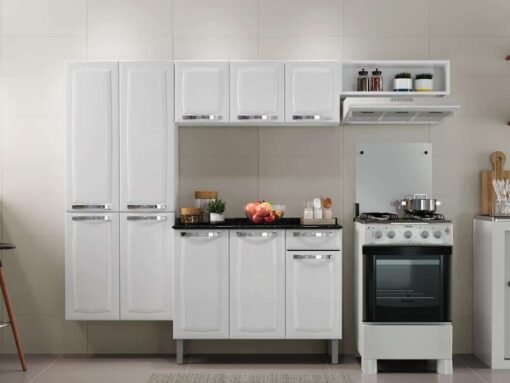 Cozinha Completa Rose 4 peças Aço - Branco - Imagem 2