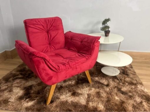 Poltrona Luna Innove - Vermelho Veludão