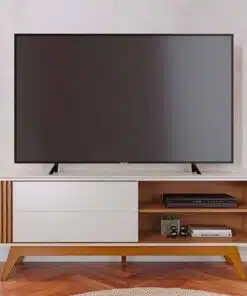 Rack Bancada Otawa Off/Freijó Para TV até 65 Polegadas Larg. 1.60m - Colibri