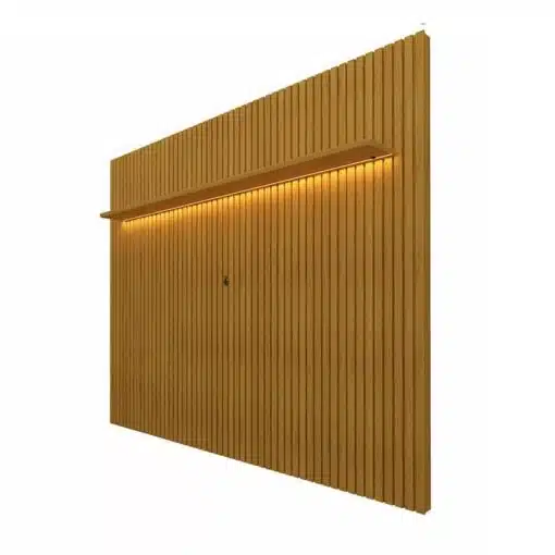 Painel Nobre Naturale Ripado 100% MDF C/ Led TV até 85 Naturale Larg. 2.30m - Gelius - Imagem 2