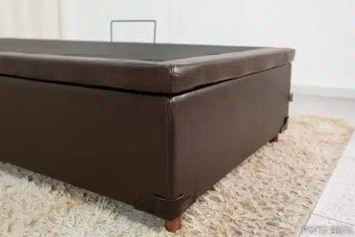 Base Box Baú Solteiro Prime 88x188x38 Korino Café SE - Imagem 4