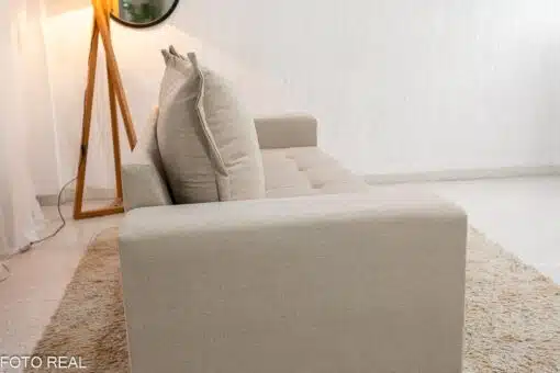 Sofá 3 lugares 8100 2.00m Linho Bege 24 - Imagem 6