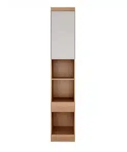 Modulado Criado Rizon Cumaru/Fendi Fosco 1 porta 1 Gaveta 100% MDF Larg. 0.43m - Novo Horizonte