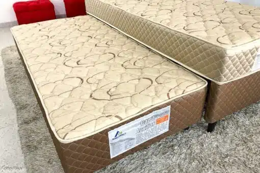 Cama Solteiro Duo Box + Cama Auxiliar 88x188x60 Espuma D33 - Rondomóveis - Imagem 2