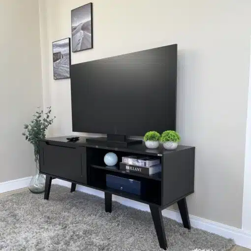 Rack Lotus Preto 60" - Preto - Imagem 2