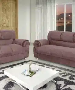 Conjunto de sofá 2 x 3 lugares REF 7025 - Marrom
