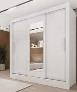 Guarda-Roupa 3 Portas Valência/Turia 1,90 m Branco Neve - TCIL