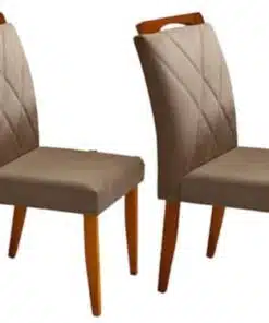 Conjunto Cadeiras Califórnia 2 unidades - Cinamomo/Avelã