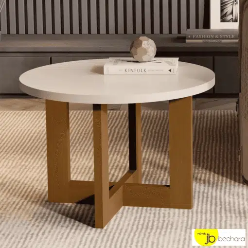 Mesa de Centro 8001 Luxo Perola/Nature JB Bechara