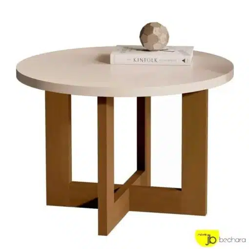 Mesa de Centro 8001 Luxo Perola/Nature JB Bechara - Imagem 2