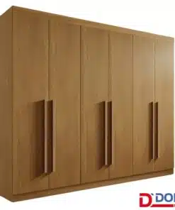 Roupeiro Casal Da Vinci Plus Cinamomo 6 Portas 6 Gavetas 100% MDF Larg. 2.75m - D Doro