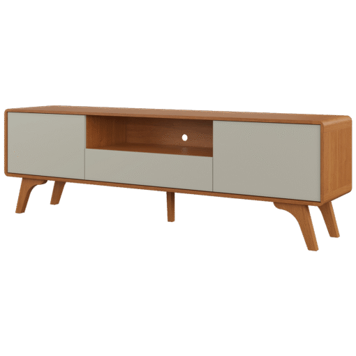 Rack até 75" Sinus Naturale/Off White - MAVAULAR - Imagem 5