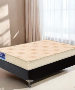Colchão Solteiro Quality D33 12 cm 0,88 m + Base Box Simples Corino Preto – ORTHOPRIME + ALTO NÍVEL CAMAS E COLCHÕES