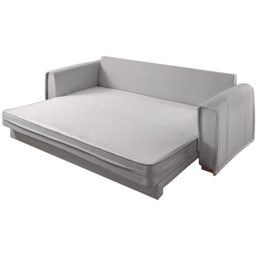 Sofá Cama Maldivas 2,23 m Linho Cinza - JC ESTOFADOS - Imagem 5