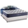 Colchão Casal Blue Sea D28 + Base Box Simples Corino Branco – ANJOS COLCHÕES + ALTO NÍVEL CAMAS E COLCHÕES