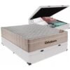 Colchão Casal Airtech Springpocket + Base Box Baú Branco – ORTOBOM + BIOSTAR