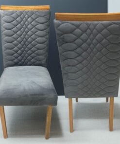 Kit 2 Cadeiras Hamburgo Mel/Grafite - ART ASSENTOS