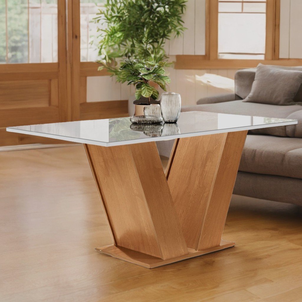 Mesa Classic 120 Cinamomo/Off White - CEL MÓVEIS