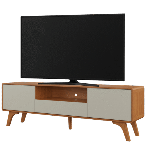 Rack até 75" Sinus Naturale/Off White - MAVAULAR - Imagem 4