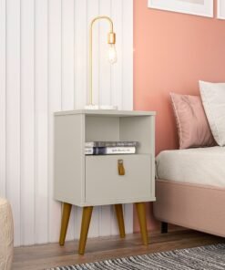 Mesa de Cabeceira Búzios Off White - LINEA BRASIL