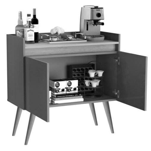 Buffet 2 Portas Gold Pérola/Mel - MÓVEIS PRIMUS - Imagem 4