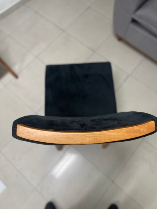 Kit 2 Cadeiras Safira Mel/Veludo Preto – WM DECOR - Imagem 4