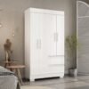 Guarda-Roupa 4 Portas Maya 0,998 m Branco - ACP MÓVEIS