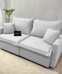 Sofá Cama Retrátil Positano 1,80 m Linho Gelo 07 - INNOVE ESTOFADOS