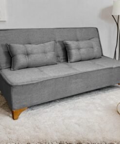 Sofá Cama Zayn 1,86 m Linho Cinza 27 - BOARETO ESTOFADOS