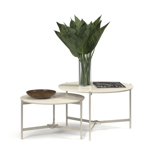 Mesa de Centro Prisma Off White - EJ MÓVEIS - Imagem 2