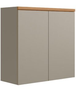 Armário Aéreo Duplo Allure 0.8 Jequitibá/Gris Fosco - LINEA BRASIL